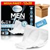 Harmony Care® Men SUPER assorbenti per incontinenza maschile da lieve a moderata - assorbenti discreti per uomini con incontinenza - 240 pezzi