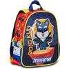 Mitama Zaino Spinny Mitama Asilo, Double Face con Doppia Grafica, Con Tasca Laterale Porta Borraccia, Multicolore, Bambini, Scuola e Tempo Libero