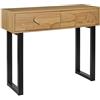 HOME DECO FACTORY, HD0431, Console moderna Calypso, Mobile da ingresso versatile con spazio di archiviazione ottimizzato, Design elegante per soggiorno o ufficio, Dimensioni 100x80x35 cm, Marrone Nero