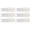 flexman 6 Lampadine LED G9, Dimmerabili 5 W, Dissipazione del Calore a 360 Gradi, Piccole Lampadine LED per Lampadari, Plafoniere, Ventilatori a Soffitto, Lampade per Armadietti (Luz Natural 220V)
