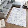 TAPISO Sky Tappeto Salotto Moderno Soggiorno Sala Camera da Letto Design Astratto Vintage Puntinato Look Usato Sfumato Tonalità Blu Grigio Cream Pelo Corto 80 x 150 cm