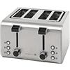 Tarrington House Tostapane TA4170N, 1600 W, 4 scomparti, funzione scongelamento, raccoglibriciole estraibile, grado di doratura regolabile, argento