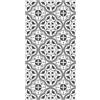 Panorama Tappeto Vinile - Modello Idraulico Fiore Grigio 40x80 cm - Varie Dimensioni - Tappetino Lavabile per la Cucina - Passatoia PVC Antiscivolo