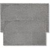 Astra Zerbino per esterni - Zerbino antispazzatura resistente alle intemperie - Zerbino antiscivolo per ingresso - 45x75 cm e 60x90 cm in set misto grigio