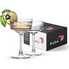 GOSOYO Set di 2 Bicchieri Coupé Vintage (8,8 oz/260 ml). Bicchieri Cocktail, Bicchieri da Champagne, Vino, Martini, Bicchieri da Gin e Prosecco, Bicchieri da Vino
