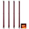 Generico Lampadina Alogena R7S 254mm 1300W, J254 Lampada Alogena Lineare A Doppia Estremità 220V, 1300LM, Lampadine Infrarossi Riscaldante R7S 1300W Dimmerabile, Fascio 360°, Nessuno Sfarfallio, 4 Pezzi