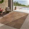 Teppium Tappeto per Interni ed Esterni, robusto, resistente alle intemperie e facile da pulire, con effetto juta naturale, ideale per soggiorno, cucina, terrazza, 160x230 cm