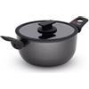 ACCADEMIA MUGNANO Casseruola Antiaderente ad Induzione Fortezza Protection con Coperchio 22 cm