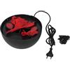 Keebgyy 3D LED Finta Fiamma di Fuoco Effetto Luce, Lampada a Fiamma Finta, Luce di Fuoco Finta 3D, Fiamma Artificiale Tremolante Lampada da Tavolo Natale Capodanno Decorazioni per Feste di Halloween Vacanze P