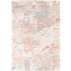 Mazovia Tappeto Salotto Vintage e Astratto Pelo Corto - Soggiorno Turco Originale - Camera da Letto - Grandi Dimensioni - Crema Saumon - 200 x 300 cm