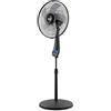 LUCE QUADRA Cfg Ventilatore Piantana, QUIET40 Silenzioso, 50W, 5 Velocità, 30 DB, Timer 8H, Telecomando, EV074