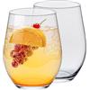 KONZEPT Set di 4 bicchieri da acqua da 500 ml, lavabili in lavastoviglie, bicchieri grandi da 0,5 l, per acqua, succhi di frutta, vino e cocktail, vetro robusto