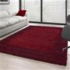 SFCOEABR Ayyildiz Tapis Shaggy Pile Longue Designe 2 Couleur Rouge-Bordeaux - 160x230 cm
