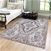 Mazovia Tappeto Salotto Moderno - Tapeto Stampato a Pelo Corto - Morbido Tappeto Camera da Letto - Antiscivolo Tapeto VICTORIA - Tappeto Salotto Motivo Vintage Orientale - Beige Creme 160x230cm