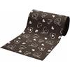 SaRani Tappeto Guida Passatoia Corsia Runner da Cucina Gomma Antiscivolo Fantasia Cuore Bianco (Marrone, 300x50 cm)