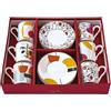 EASY LIFE Set 6 tazzine Espresso 100 ml con piattini Modernism