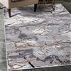 Mazovia Tappeto Salotto Moderno Pelo Corto - Tappeti Moderni Soggiorno - Tappeti Camera da Letto - Tappeti Salotto Grandi Dimesnioni - Motivo Astratto Marbre - Grigio Beige 120x170 cm
