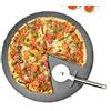 Sendez Set di Piatti per Pizza Sendez 36cm in Ardesia con Rotella e Tagliere