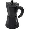 Qussse Macchina da caffè elettrica da 300 ml, caffettiera da 6 tazze, caffettiera elettrica moka con base per uso domestico, ufficio, caffè, nero