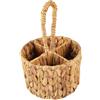 DimyFew Cesto portaposate in vimini, portaposate in giacinto d'acqua, organizer per utensili da cucina