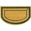 Olivo Tappeti OLIVO.shop | BAIA - Zerbino cocco mezzaluna con fondo in gomma, zerbino ingresso esterno cocco, 3 colori 40x65 cm (GREEN)