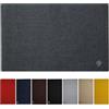 Olivo Tappeti OLIVO.shop | FORMULA - Tappeto cotone cucina, Tappeto passatoia cucina cotone lavabile, Tappeto cucina lavabile, vari colori e misure (GRIGIO SCURO, 55x140 cm)