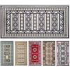 Olivo Tappeti OLIVO.shop | SPRINT KILIM 4 Tappeto kilim moderno, Tappeto cucina antiscivolo lavabile, Tappeto cucina geometrico, Passatoia kilim, varie misure (GRIGIO 4, 50x140 cm)