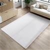 Carpetsale24 Tappeto Bianco 240x340 cm Tappeto a Pelo Corto Lavabile, Antiscivolo e Morbido, Design Monocromatico Moderno per Soggiorno, Camera da Letto, Cucina e Cameretta