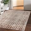 Mazovia Tappeto Salotto Moderno Pelo Corto - Tappeti Moderni Soggiorno - Tappeti Camera da Letto - Tappeti Salotto Grandi Dimesnioni - Motivo Astratto Vintage - Beige 200x300 cm