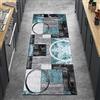 Ymural Tappeto per corridori per corridoio, blu, lavabile, antiscivolo, 70 x 150 cm, moderno, antiscivolo, per cucina, camera da letto, porta, scale, personalizzabile