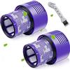 TIANDIMY Filtro V10 per aspirapolvere Dyson V10 della serie V10 SV12 Cyclone Animal Absolute Total Clean, 2 pezzi accessori di ricambio lavabili, numero di ricambio #DY-969082-01