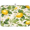 Mexpekil Tappetino scolapiatti con foglie di limone, tappetino scolapiatti da cucina, tappetino da caffè per piano di lavoro da bar, 45,7 x 61 cm