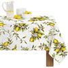 Corredo Italiano art. LIMONI - Tovaglia in puro Cotone con Tovaglioli - 100% Made in Italy (x18 (150x360 cm))