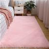 Hearda Tappeto Morbido Camera da Letto Pelo Lungo,Tappeto Shaggy per Salotto Tappetino Soffice Peloso Pelo Lungo Moderno con Fondo Antiscivolo per Soggiorno Cameretta (Rosa E,120x160cm)