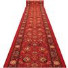 rugsx Passatoia corridoio TRADITION - Antiscivolo, classica e resistente, ideale per cucina, soggiorno e ingresso, rosso 57x290 cm