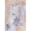 Mazovia Tappeto Salotto Moderno Pelo Corto - Tappeto Moderno Soggiorno - Tappeto Salotto Vintage Astratto - Lavabile, Antiscivolo - 120x170cm Beige Grigio