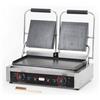 Ristoattrezzature - Piastra Panini Elettrica Doppia - Liscia/Liscia - Griglia Professionale per Ristoranti e Bar - 57x37x21 cm - 3.6 kw