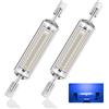 COITROZR Lampade R7S LED 78mm, 10W R7S LED lampadine Colorate 1000LM, sostituzione per R7S 78mm Lampada Alogena, AC 220V-240V No Flickering,Blu,78mm
