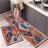 Aoojlo Tappetini da Cucina, Tappeto Cucina Antiscivolo Lavabile, Tappeti da Cucina Assorbente, Tappetino Tappeti Passatoia Cucina Corridoio Soggiorno Lavanderia Bagno Zerbino 40x60cm, Art