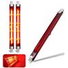 Generico Lampadine Infrarossi Riscaldanti 300W, Lampadina Riscaldanta Rosso, Lampada Alogena 118mm 300W R7S, 300LM, Lampadina Infrarossi Dimmerabile per Heatmaster U3, Nessuno Sfarfallio, 10mm Ø, 3 Pezzi