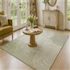 ARUGYTEI Tappeto,120 x 160 cm, Verde salvia moderno bianco, Tappeti Corridoio Camera da letto Cucina Soggiorno,