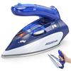 Aigostar Mini Ferro da Stiro a Vapore Portatile Leggero da Viaggio Doppio Voltaggio 1100W Piastra Acciaio Inox Serbatoio 80ml Impugnatura Pieghevole per Cucito e Viaggi