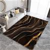 Generico Tappeto Salotto Moderno 160 x 230 cm Stampa Tappeto Motivo Dali Lago Linee Tappeti Camera da Letto Lavabile, Tappeto Soggiorno Pelo Corto Moderni Morbido Antiscivolo Tappeto Decor Interno
