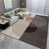 Rug-QJDDUP Tappeti Moderni Soggiorno a Pelo Corto Bobina nera e grigia semplice Tappeti sala Camera da Letto Tappeto Grande per Cameretta 170 x 220 cm