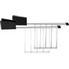 Alessi MDL08RACKB - Set di 2 pinze per tostapane Plissé, colore: Nero Alessi