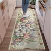 Generic Tappeto runner con coniglio, primavera, floreale, uova, fiori, pasqua, pastello, antiscivolo, per pavimento della casa, tappeto rettangolare per cucina, ingresso, comodino, porta, corridoio