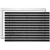 SWmat Tappeto tecnico d'ingresso in alluminio per interni ed esterni I Zerbino con telaio antisporco incorporato (antracite, 150 x 100 cm)
