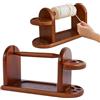 ulafbwur Porta filati per maglieria e uncinetto, filatore orizzontale in legno con bordo liscio, dispenser stabile per gomitoli, supporto per filati con telaio in lana con fessure, regalo per