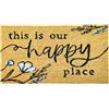 Comart - Zerbino Season in Cocco - 40x70 cm - Design Moderno - Zerbino Ingresso Esterno e Interno - Antiscivolo - Facile da Pulire - Tappeto Asciugapassi con Disegni e Scritte di Benvenuto - Fiori