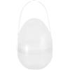 Amagogo Pasqua Riempibile con Staccabile in PP Trasparente Manico Pratico Contenitore per Sorprese Feste E Decorazione Adatto per Regali Fotogr, 25 Cm